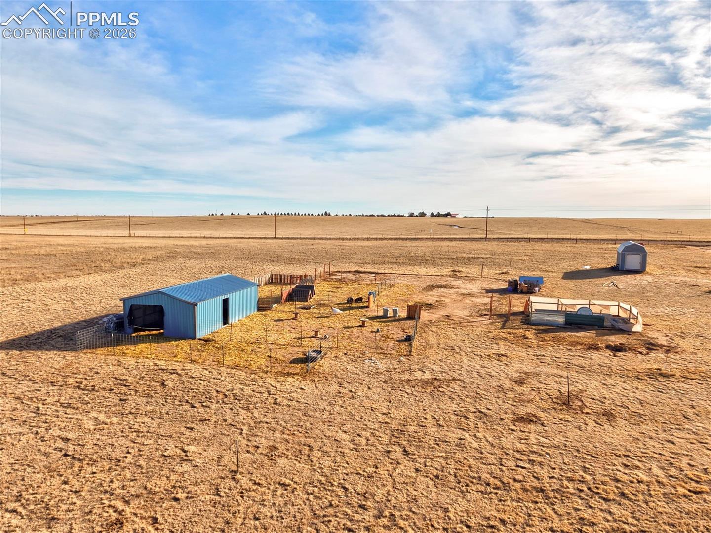 9800 Boone Road Yoder, CO 80864 - Photo 6 of 31 Birds Eye View facing East