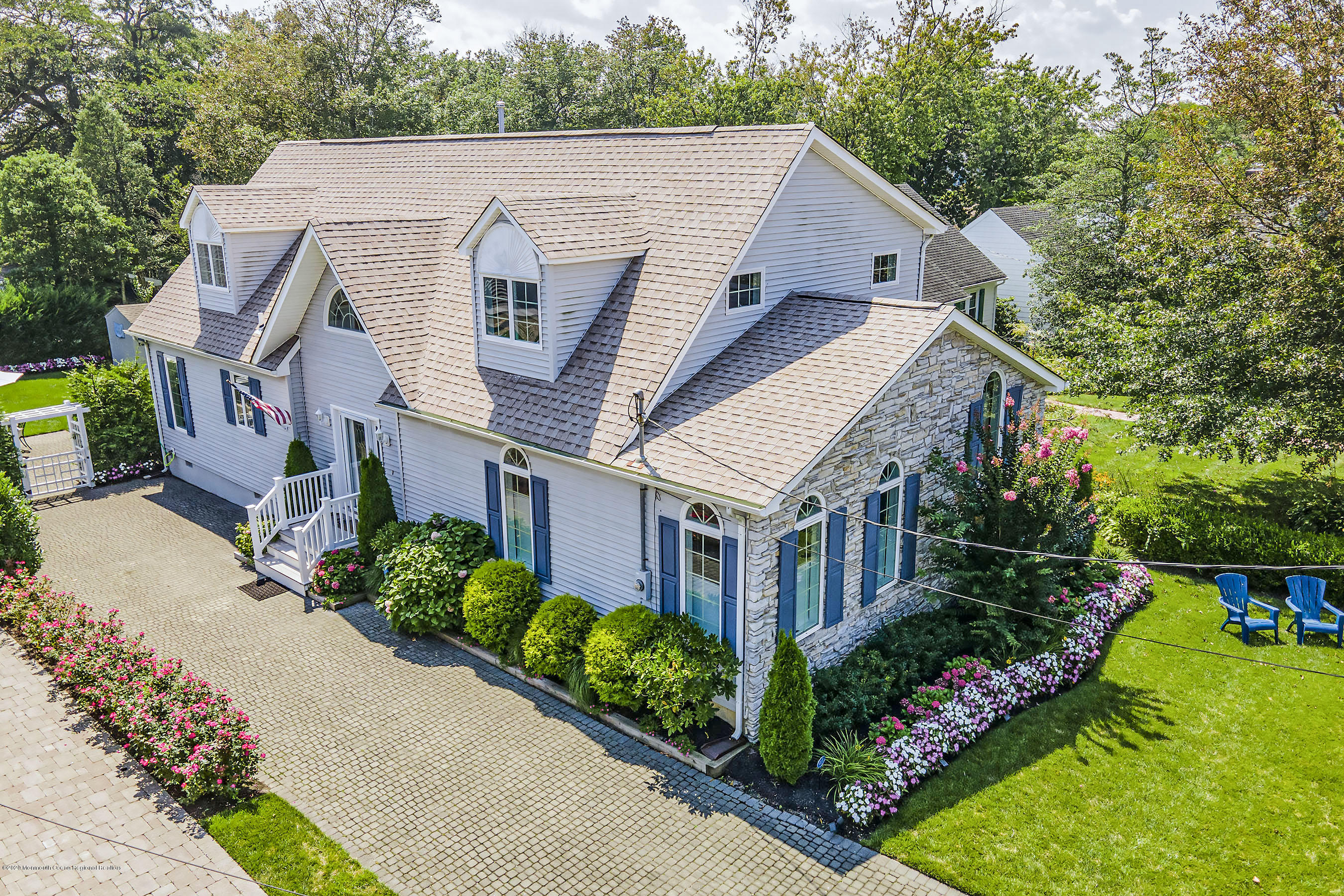 405 Salem Avenue, Unit SUMMER Spring Lake, NJ 07762 - Photo 46 of 46 a aerial view of a house next to a yard