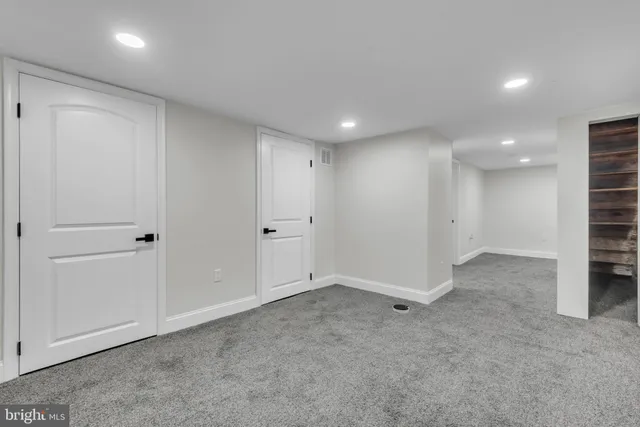 a view of an empty room