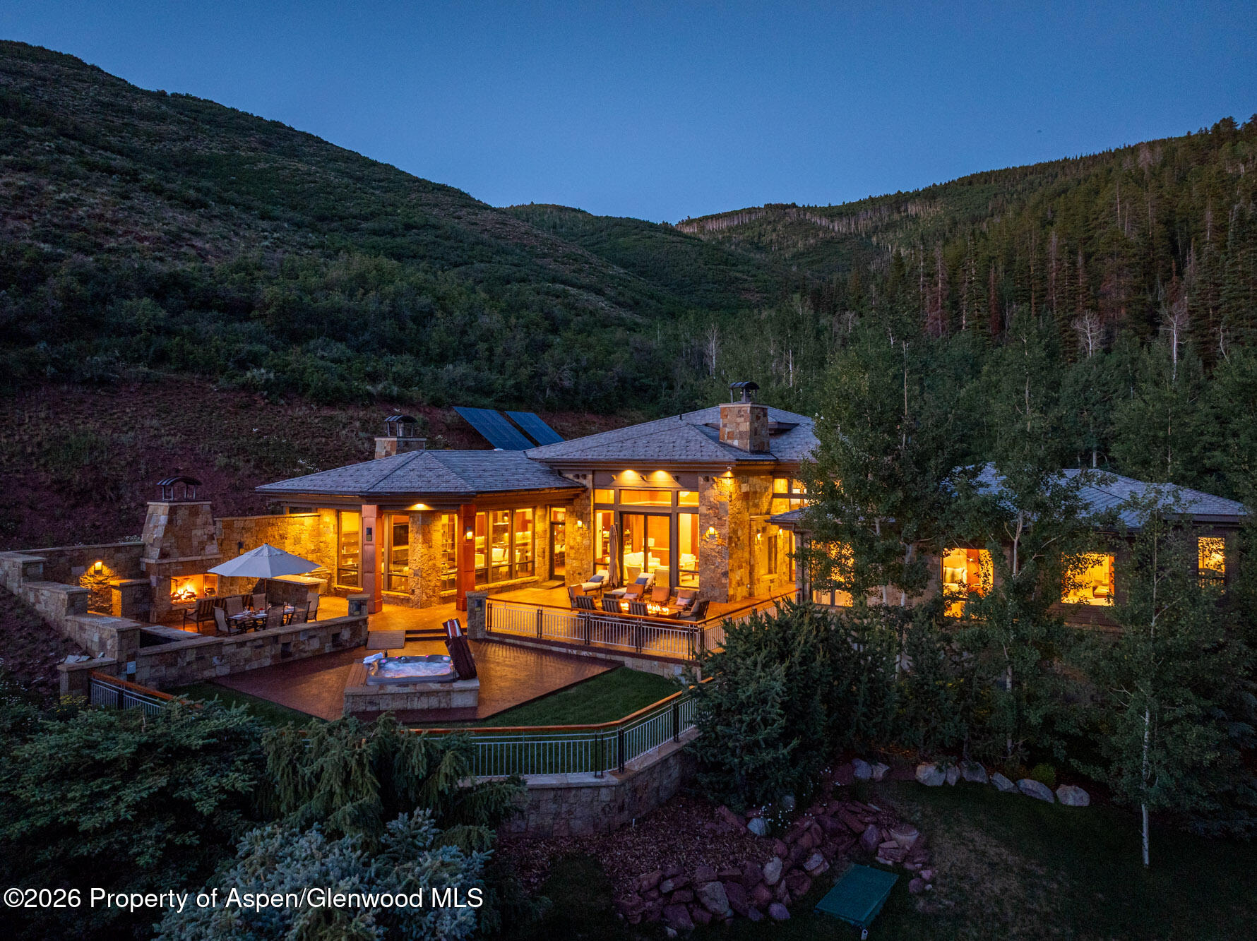750 South Starwood Road Aspen, CO 81612 - Photo 1 of 39 a view of swimming pool from a backyard