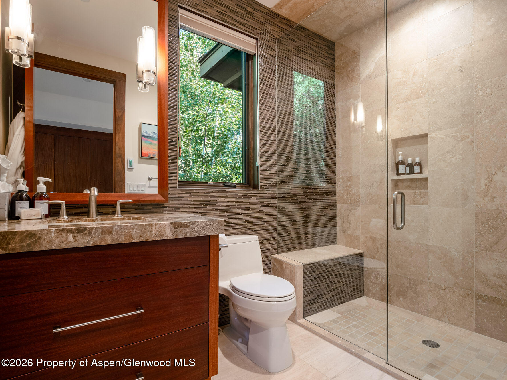 750 South Starwood Road Aspen, CO 81612 - Photo 23 of 39 a bathroom with a toilet sink and shower
