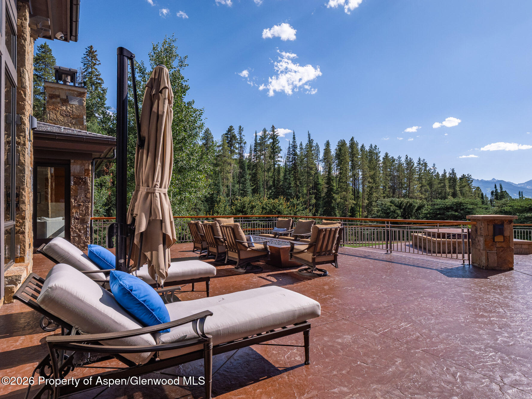 750 South Starwood Road Aspen, CO 81612 - Photo 32 of 39 a view of a terrace with furniture