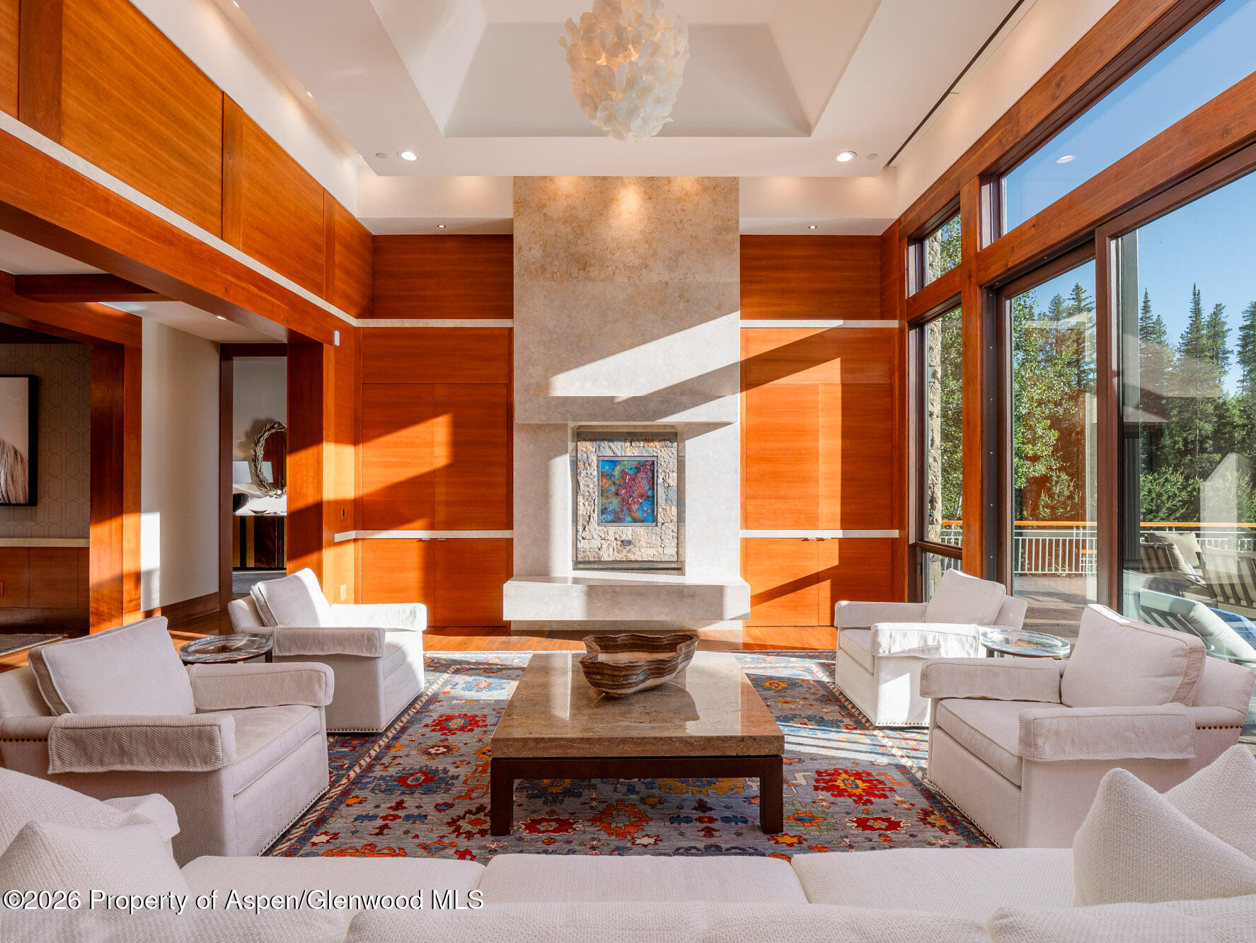 750 South Starwood Road Aspen, CO 81612 - Photo 6 of 39 a living room with furniture and a large window