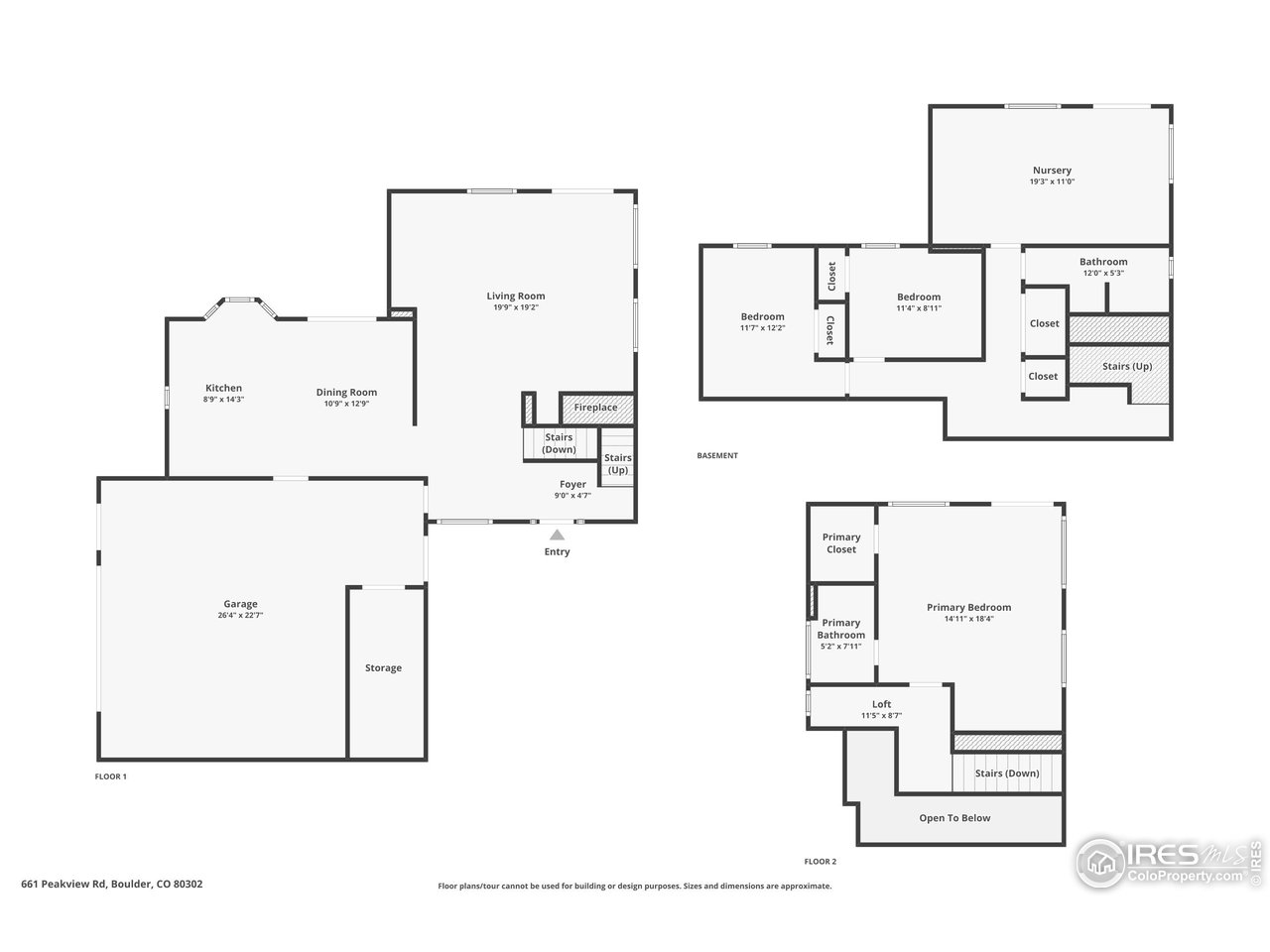 661 Peakview Road Boulder, CO 80302 - Photo 39 of 39 661 Peakview floor plans