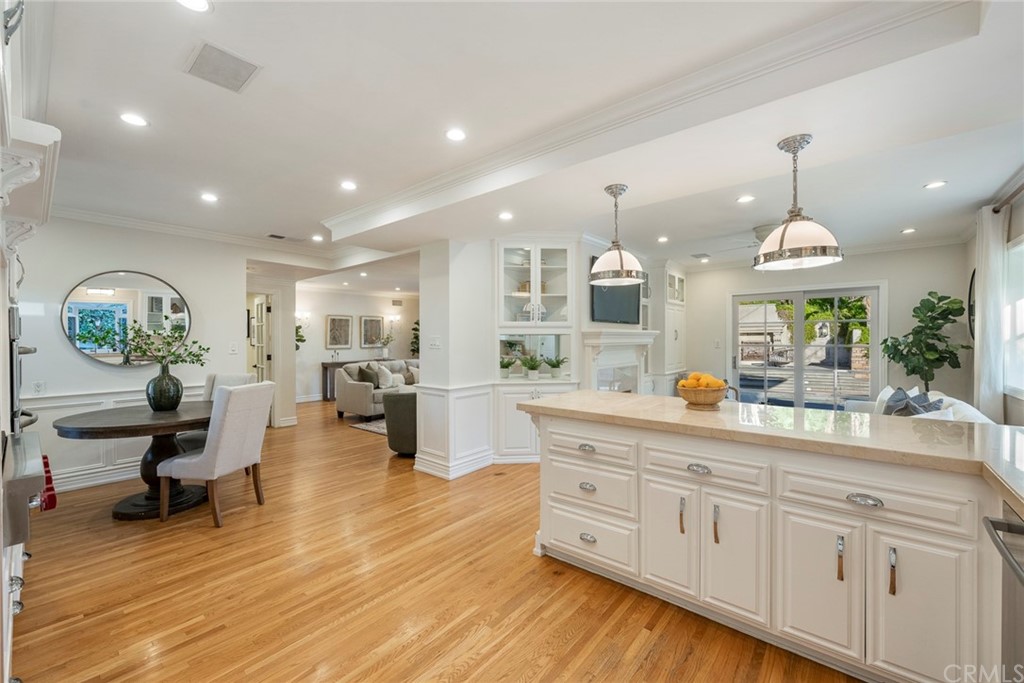 806 Adlena Drive Fullerton, CA 92833 - Photo 12 of 37 a large kitchen with lots of counter space dining table and chairs