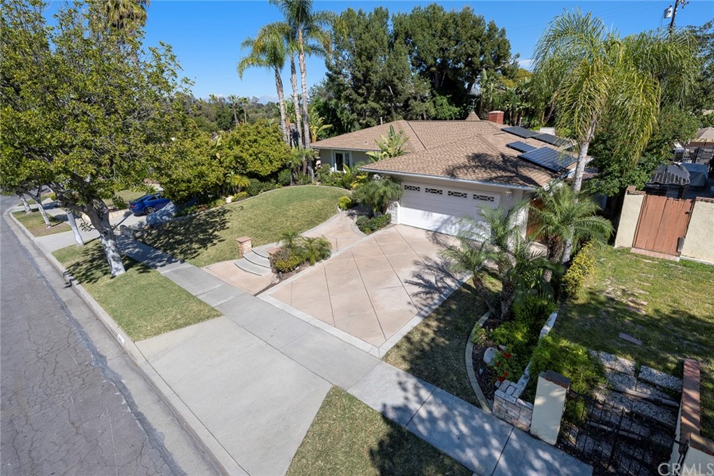 806 Adlena Drive Fullerton, CA 92833 - Photo 33 of 37 an aerial view of a house with a yard and trees