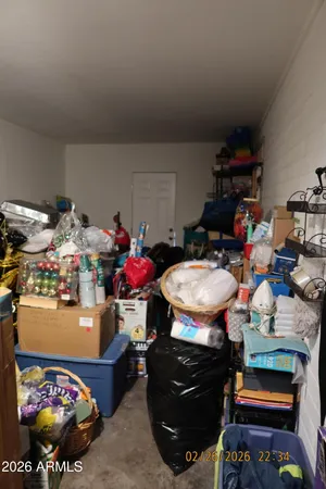 a workspace with furniture wooden floor and windows