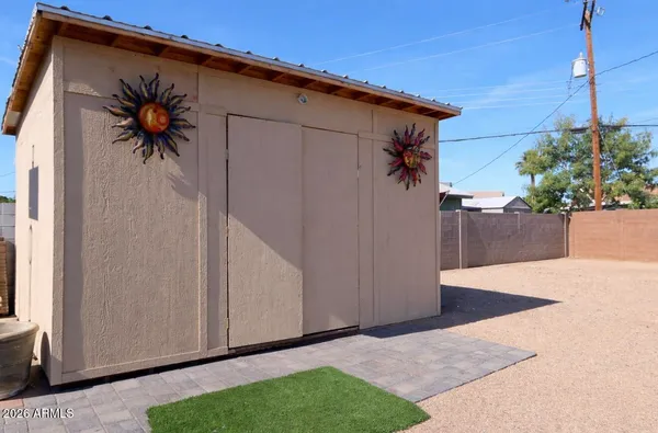 a house with a outdoor space