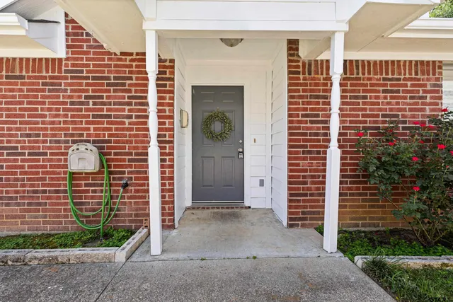 a view of front door of house