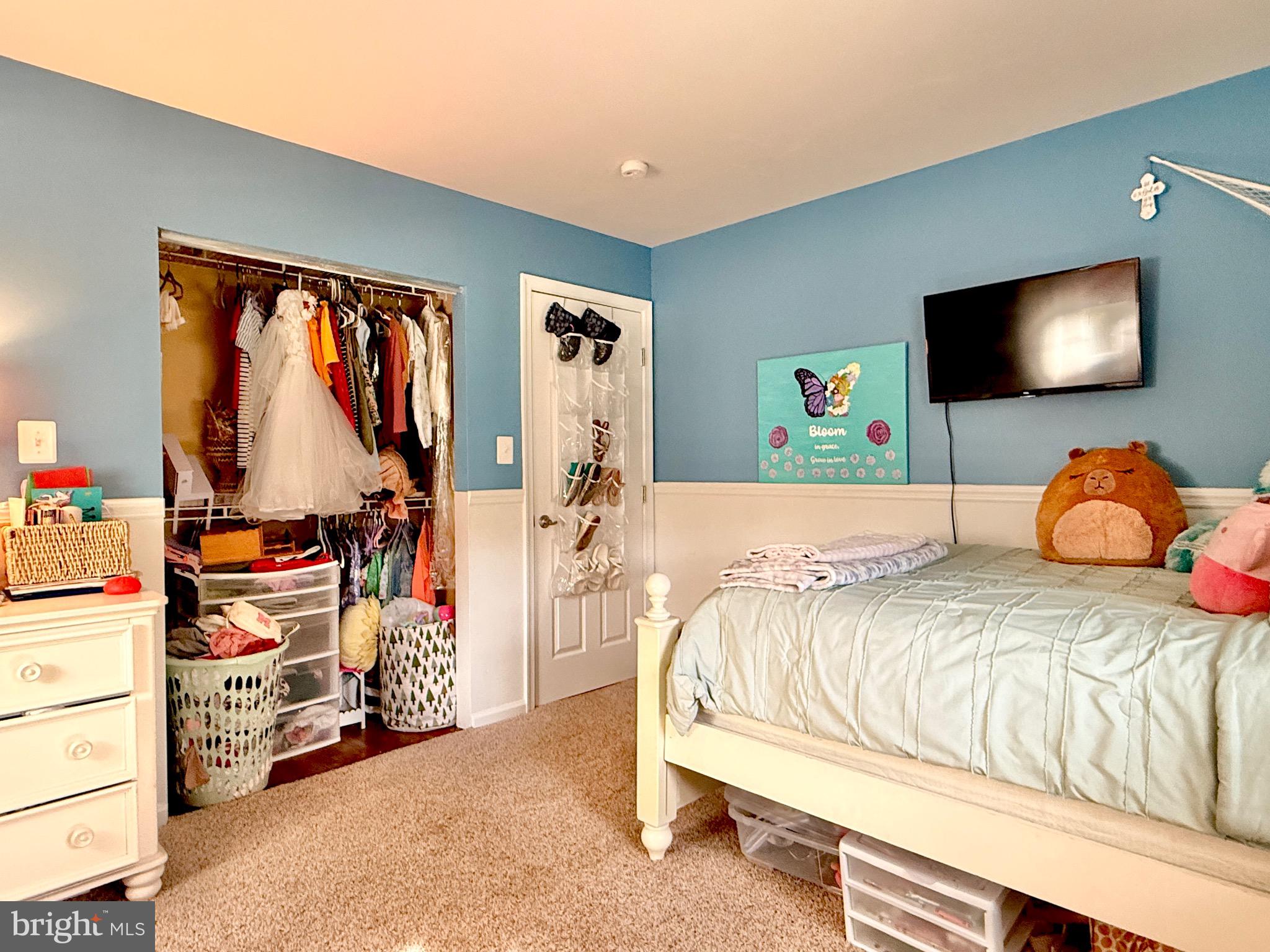 1325 Janvier Road Williamstown, NJ 08094 - Photo 15 of 32 a bedroom with a bed and a flat tv screen on dresser
