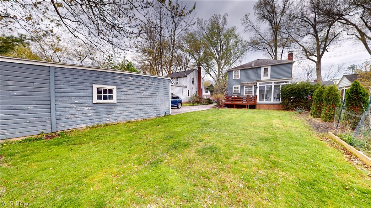 5175 Mayview Road Cleveland, OH 44124 - Photo 3 of 14 View of yard featuring a wooden deck