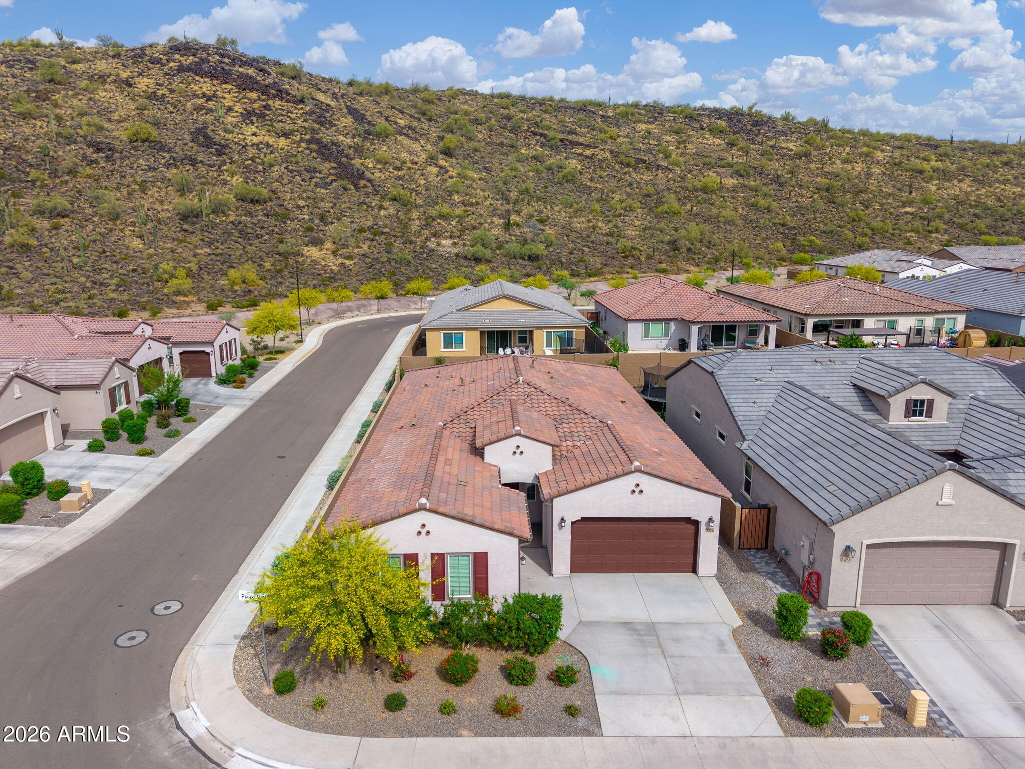 3272 West Peak View Road Phoenix, AZ 85083 - Photo 37 of 47 a aerial view of a house