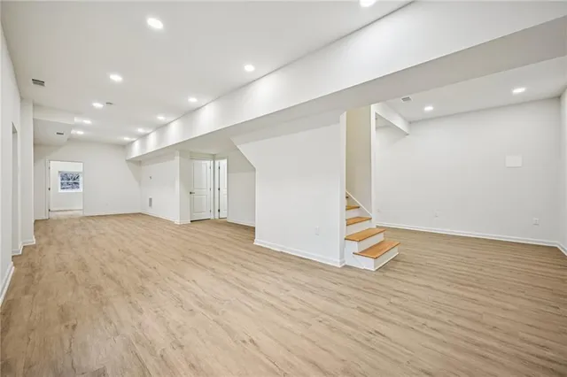 a view of an outdoor space and a mountain view