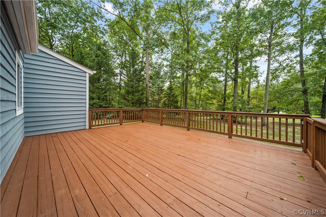 10911 Berrand Road North Chesterfield, VA 23236 - Photo 33 of 44 a view of deck with wooden floor and fence