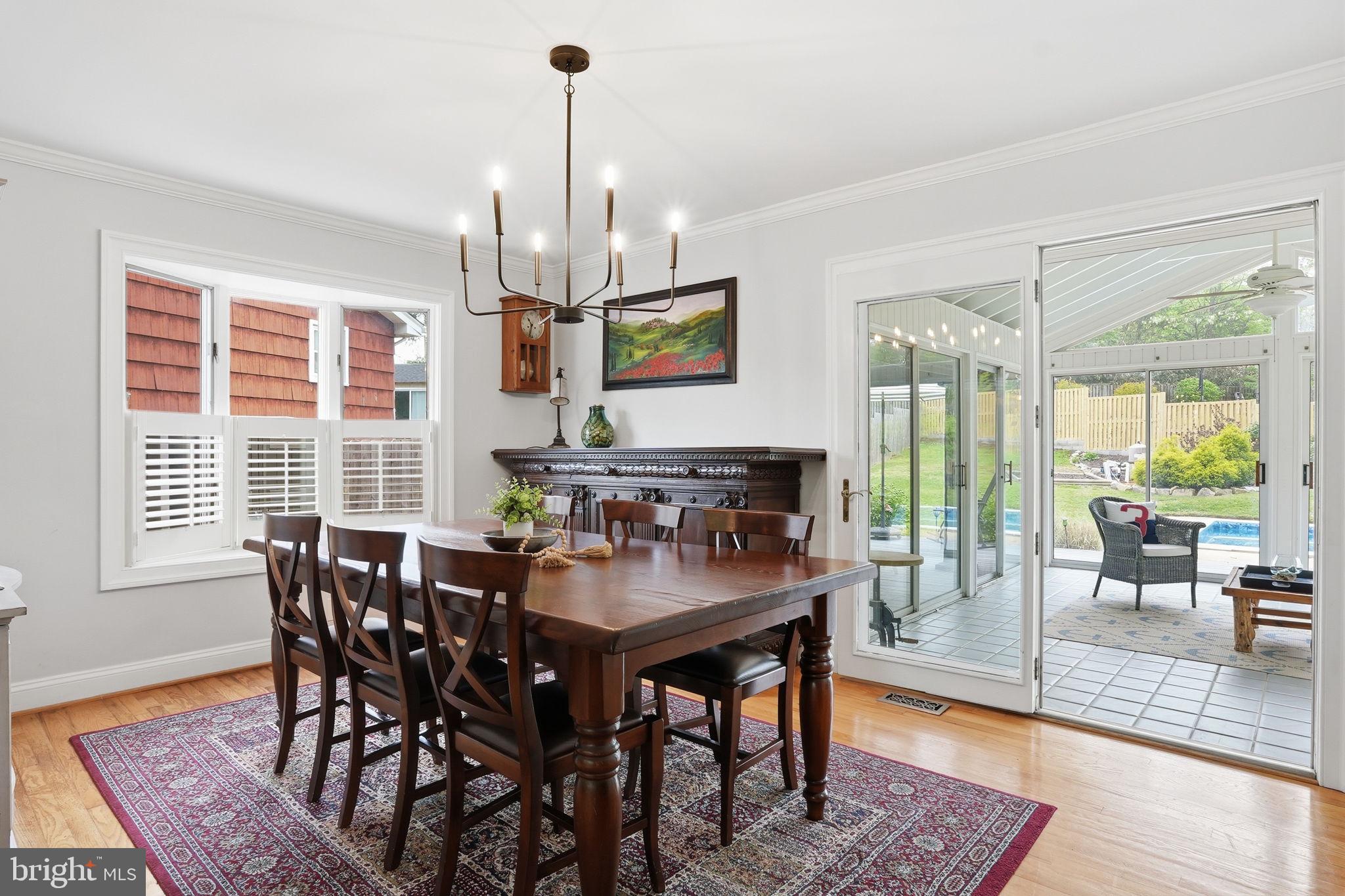 1609 Cedar Park Road Annapolis, MD 21401 - Photo 7 of 43 Dining room flows into 4 season room and outside..