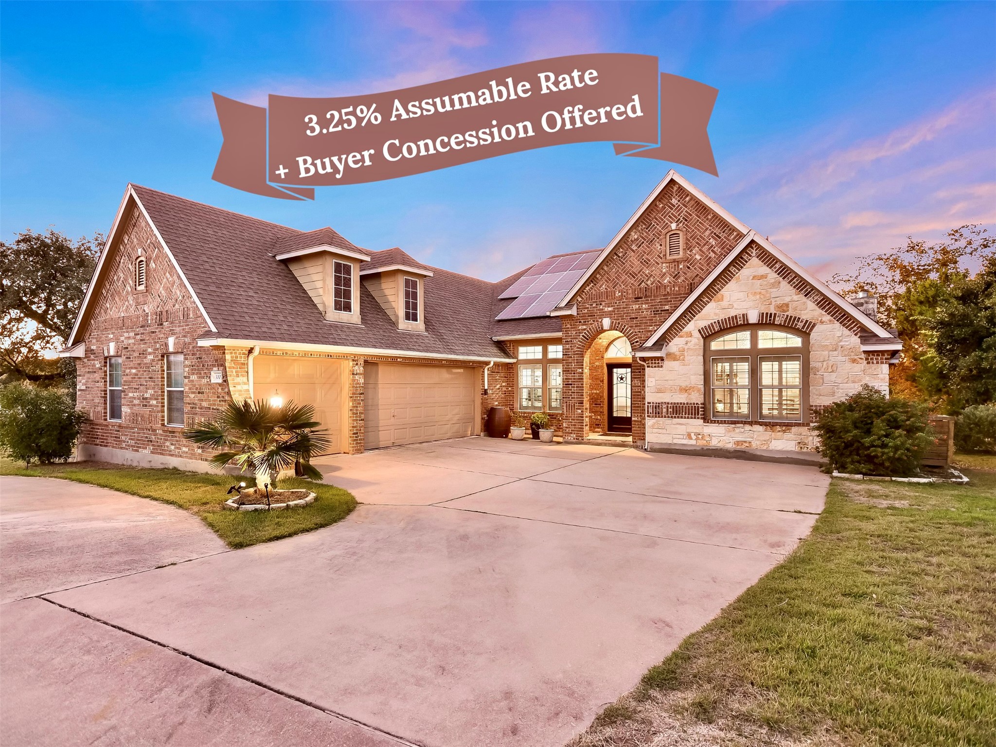 300 Wesley Ridge Drive Spicewood, TX 78669 - Photo 1 of 40 Spacious setting with Buyer Perk: 3.25% assumable loan (~$350K balance) + Seller to consider Buyer compensation with acceptable offer.