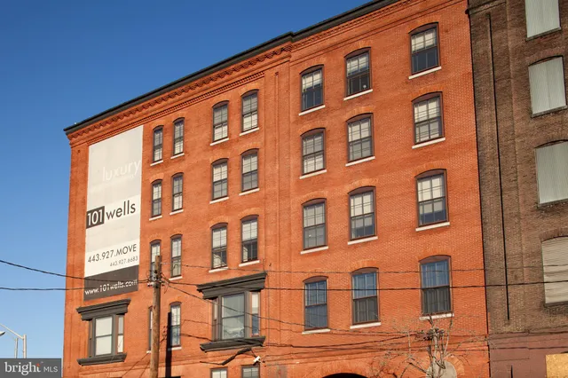 a front view of a building