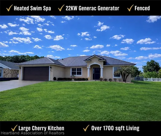 $379,900 | 241 Sheppard Road Northwest, Lake Placid, FL 33852