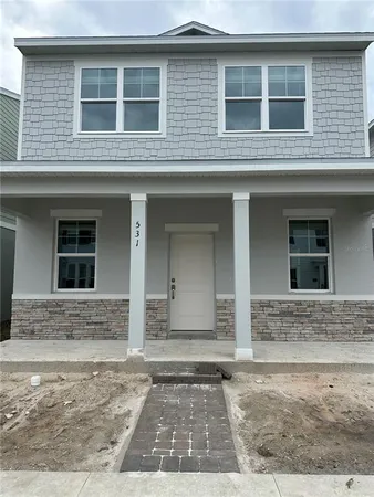 a front view of a house