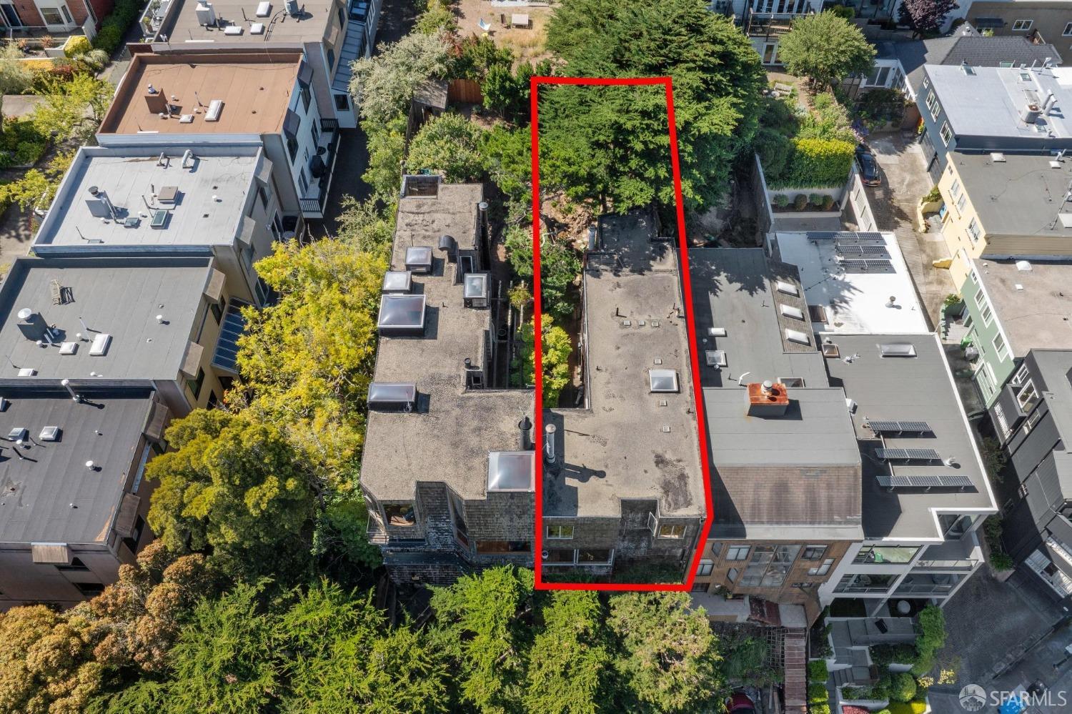 4071 20th Street San Francisco, CA 94114 - Photo 11 of 27 an aerial view of multiple houses with yard