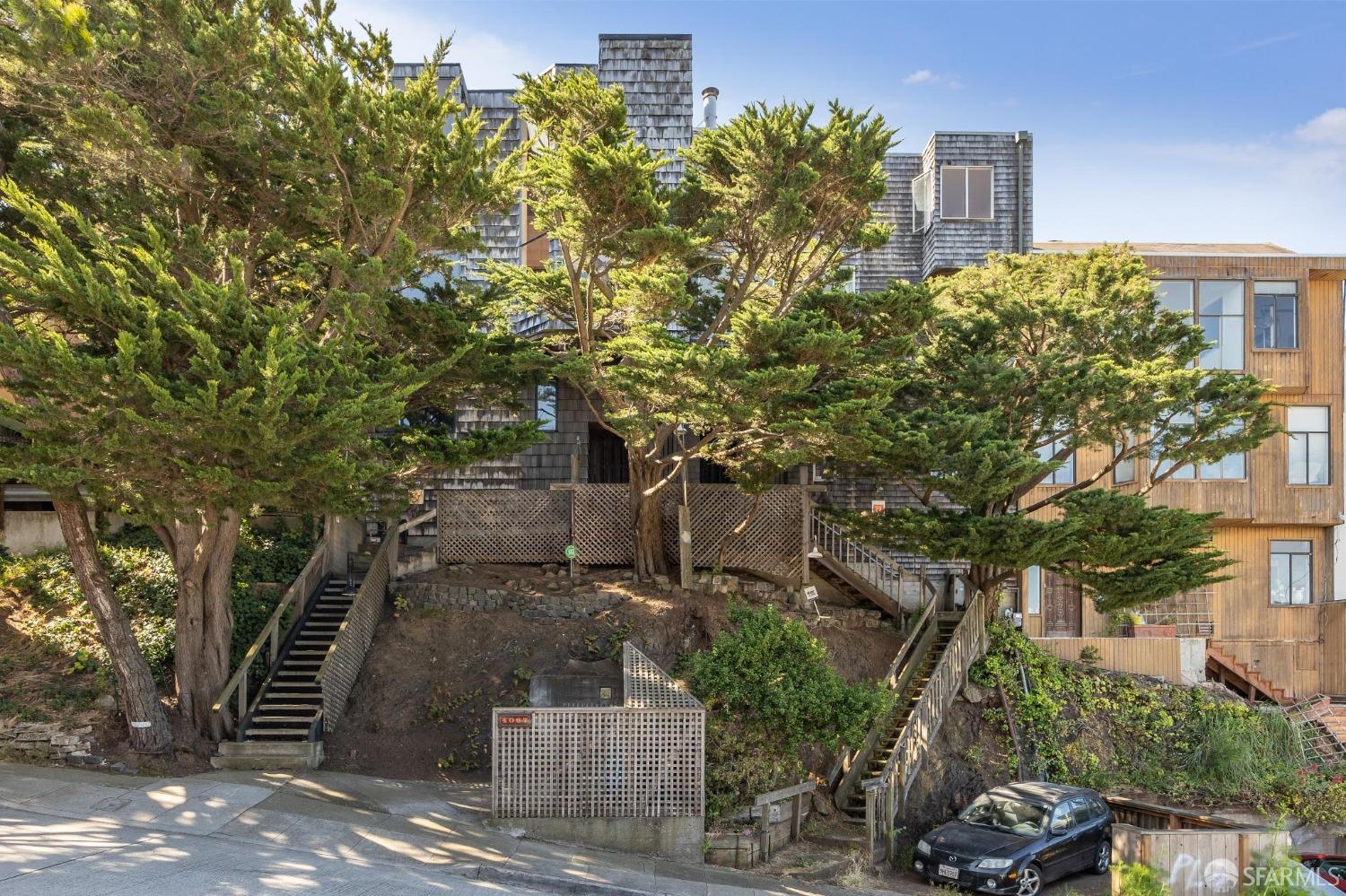 4071 20th Street San Francisco, CA 94114 - Photo 3 of 27 front view of a house with a tree