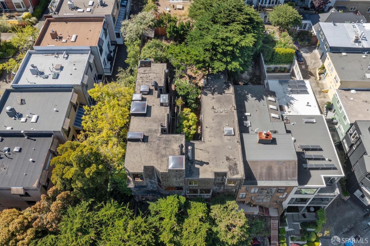 4071 20th Street San Francisco, CA 94114 - Photo 10 of 27 an aerial view of multiple houses with yard
