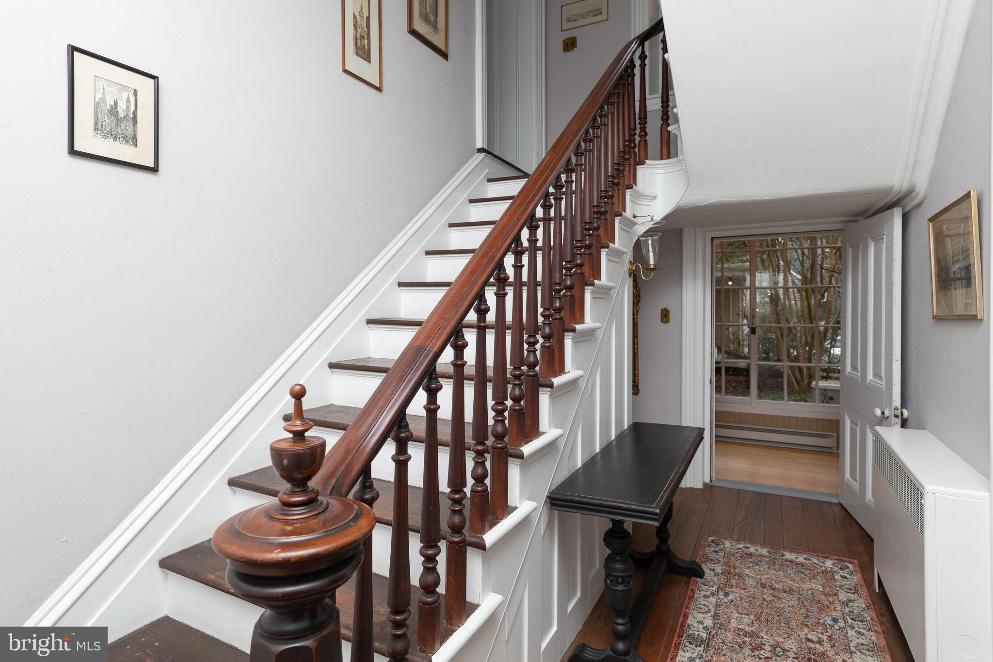 41 South Providence Road Wallingford, PA 19086 - Photo 39 of 92 First Floor Entry / Stairs to 2nd Floor Restaged