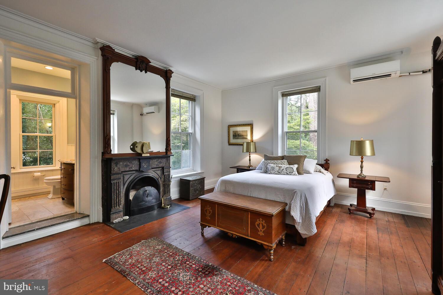 41 South Providence Road Wallingford, PA 19086 - Photo 55 of 92 Primary Bedroom w/ En Suite Bathroom and Fireplace