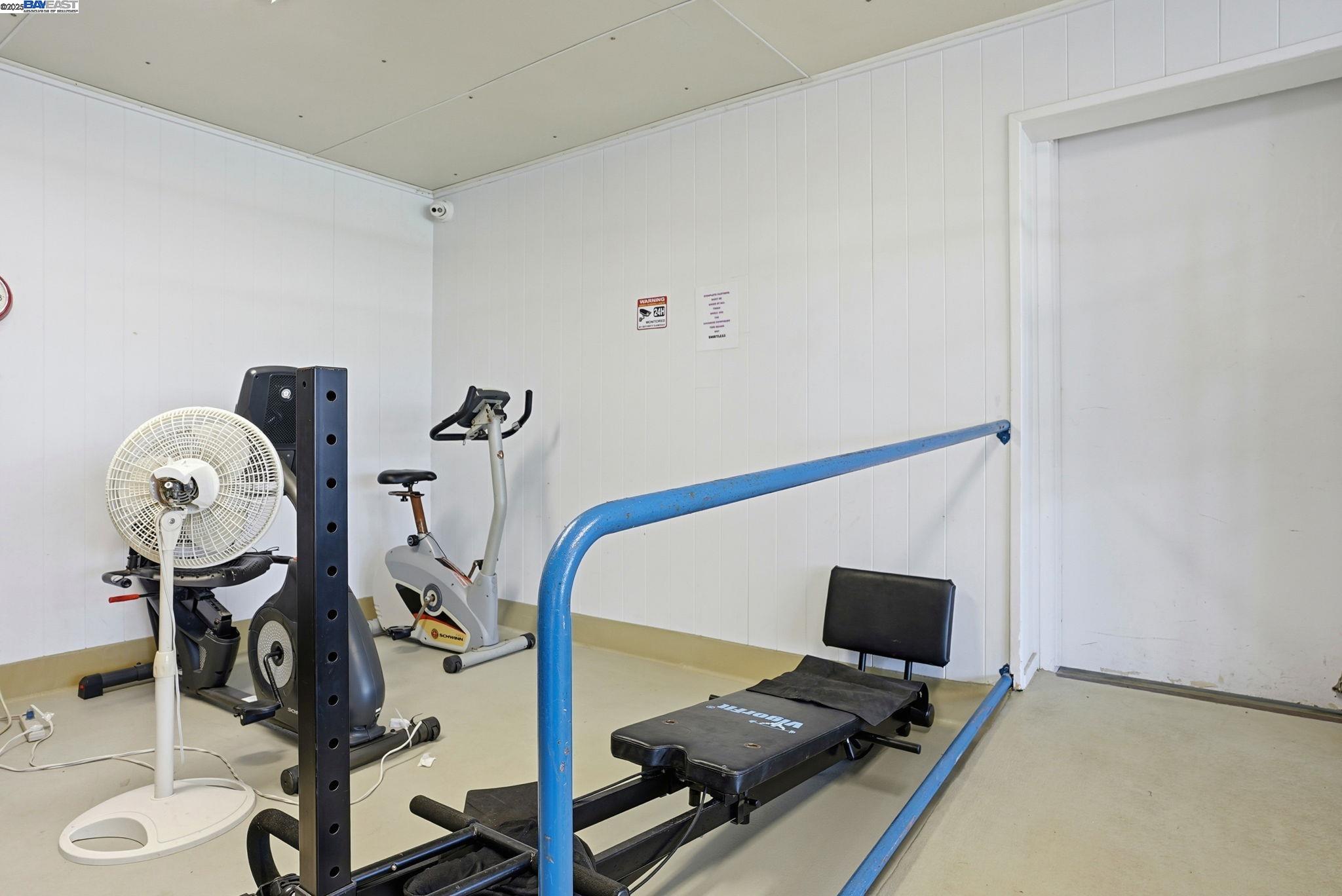 4141 Deep Creek Road, Unit 89 Fremont, CA 94555 - Photo 48 of 54 a view of a room with gym equipment