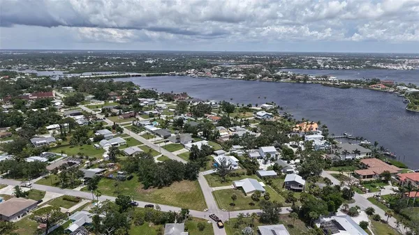 an aerial view of a city