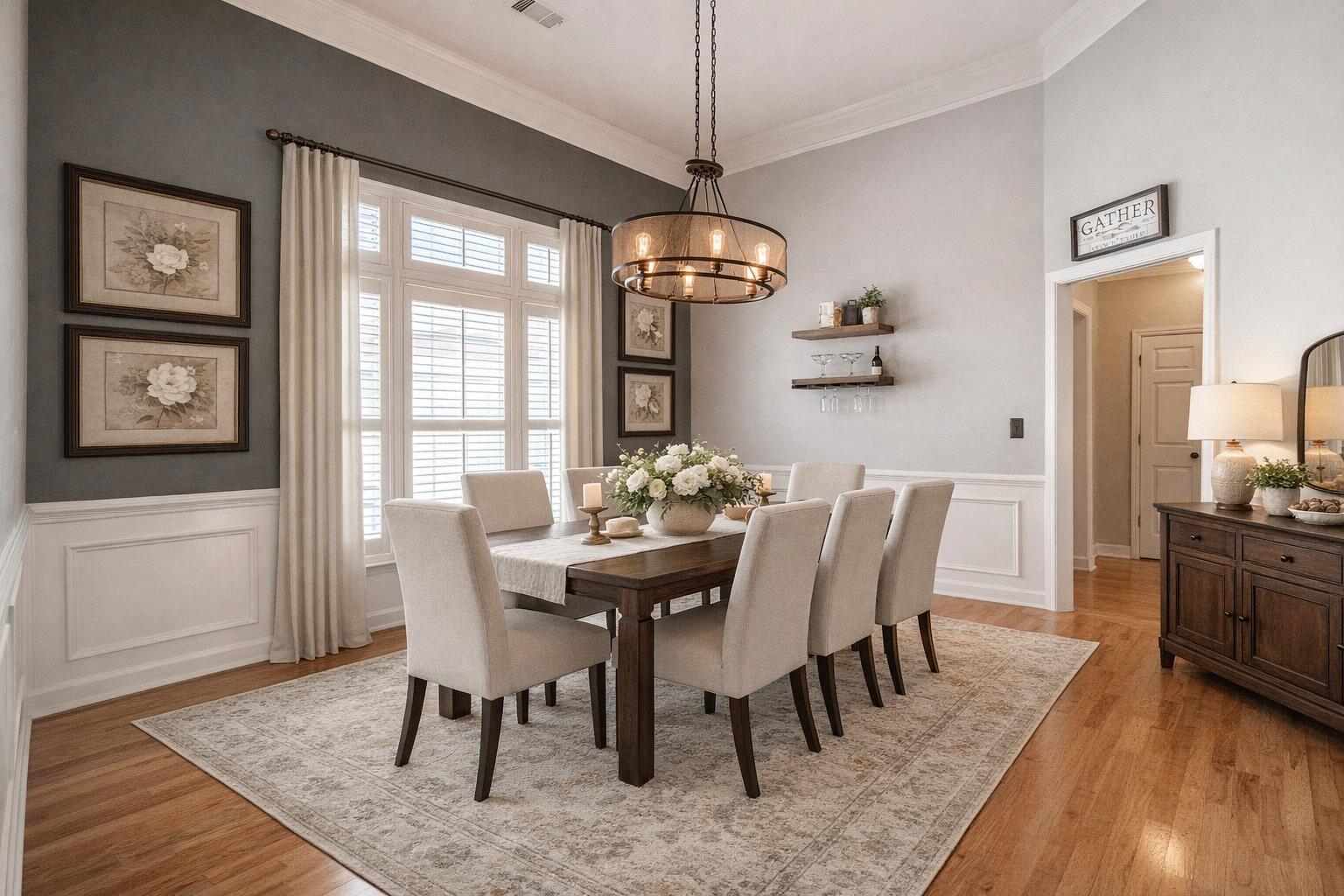 127 Willow Oak Loop Aiken, SC 29803 - Photo 2 of 34 Dining Room with Wainscoting!