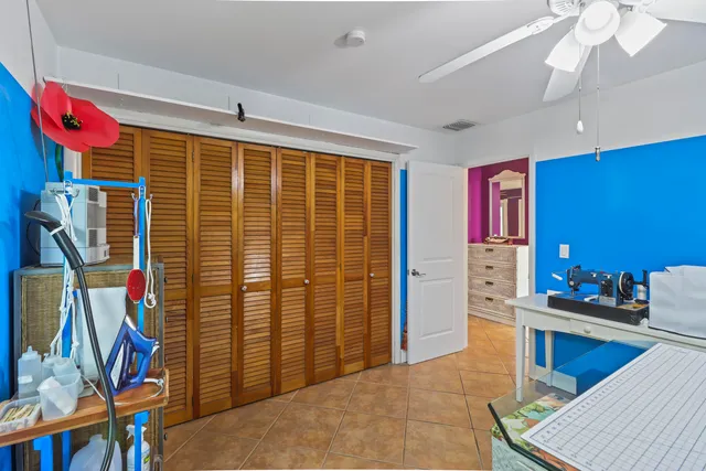 a view of gym equipment and children play room