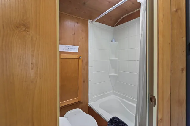 a view of a parking space and a street view