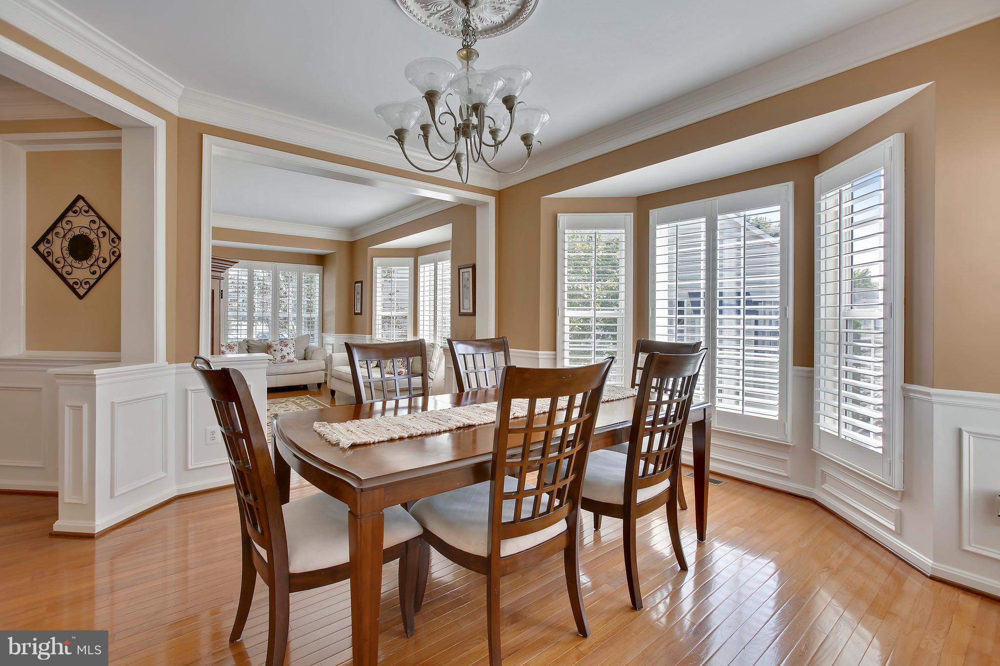 18255 Maple Spring Court Leesburg, VA 20176 - Photo 23 of 30 Spacious DR w Bay Window & Plantation Shutters