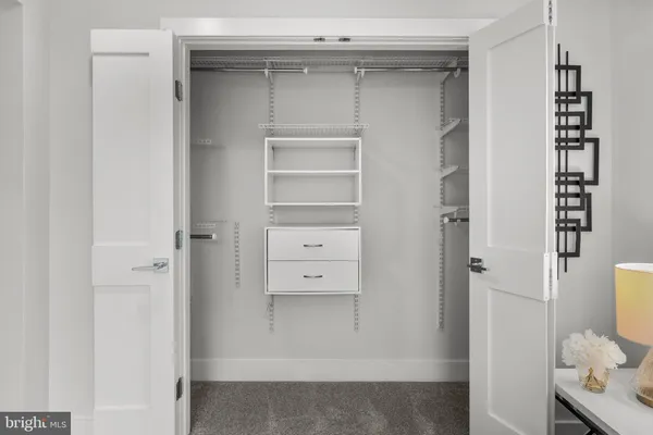 a view of closet area