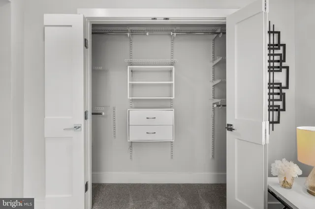 a view of closet area