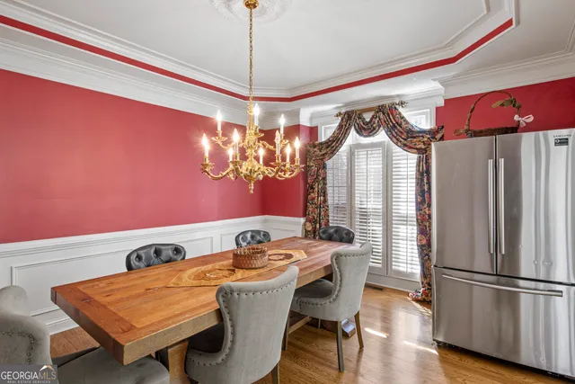 a view of livingroom with furniture and wooden floor