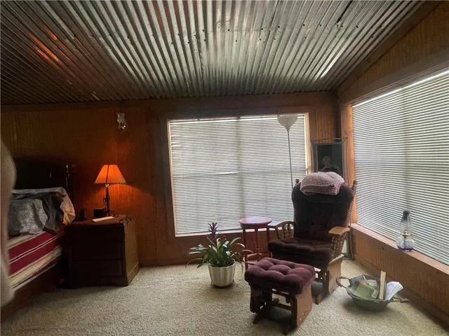 a room with furniture