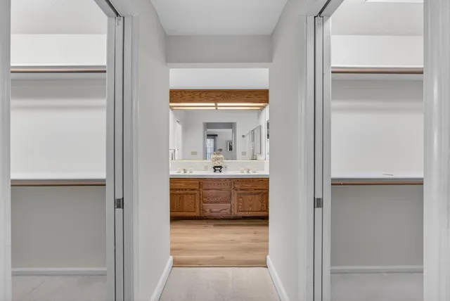 a bathroom with a bathtub and a sink