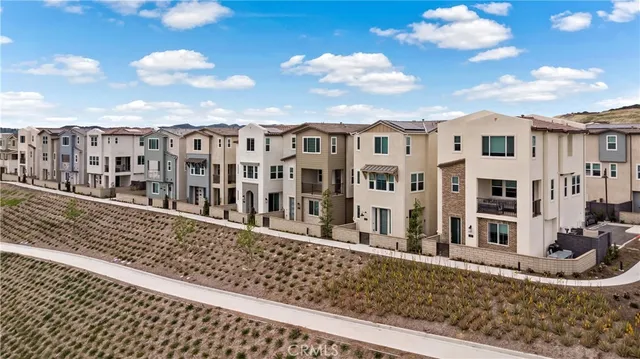 a view of a building from a balcony