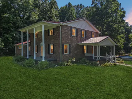 a view of a house with a porch