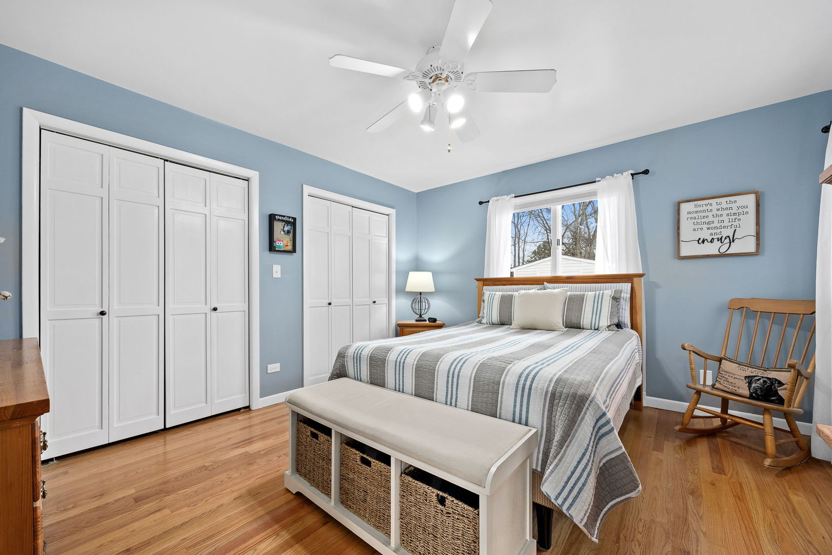 3560 Bass Court Morris, IL 60450 - Photo 22 of 34 a bedroom with a bed and wooden floor