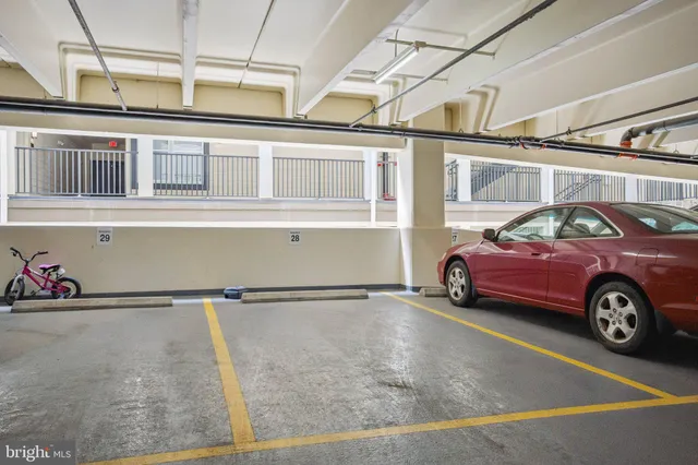 a car parked in front of a building