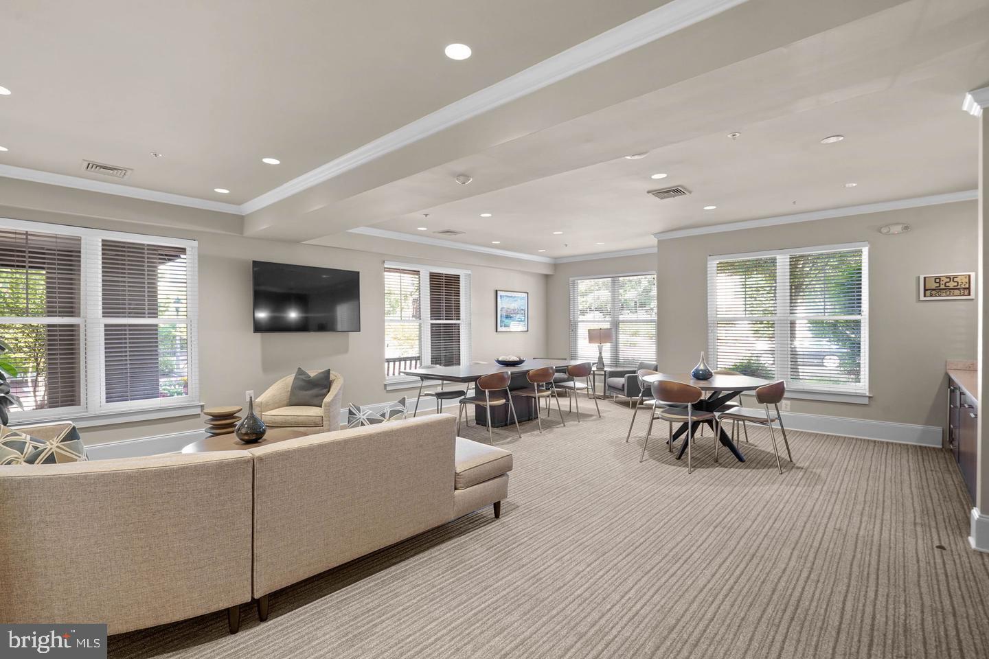 11800 Old Georgetown Road, Unit 1120 North Bethesda, MD 20852 - Photo 26 of 36 a living room with furniture a flat screen tv and a large window