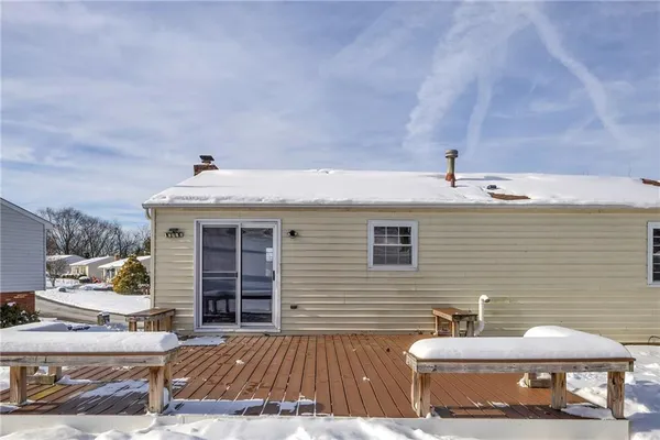 a view of a house with a patio