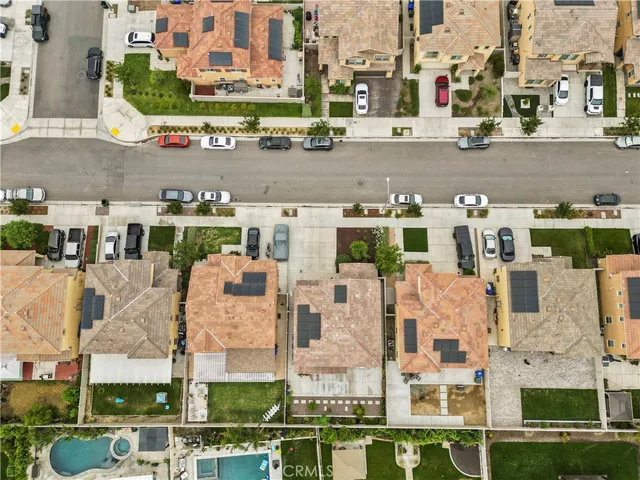 a aerial view of multi story residential apartment building