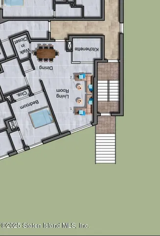 walk in a bathroom next to a window