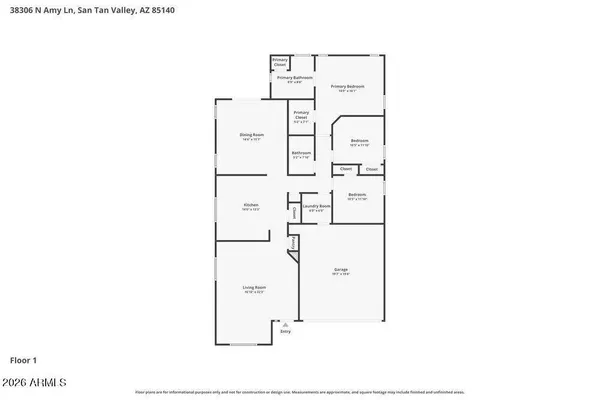 $2,015 | 38306 North Amy Lane, San Tan Valley, AZ 85140