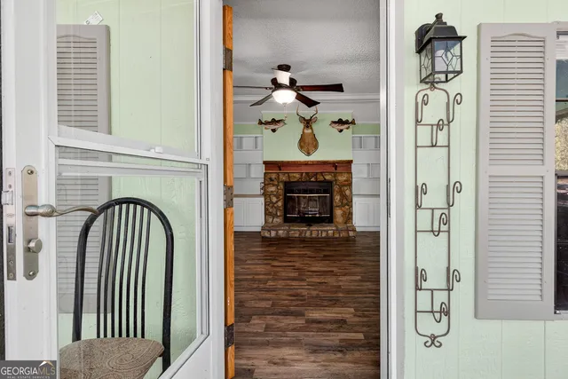 a view of a entryway door of the house