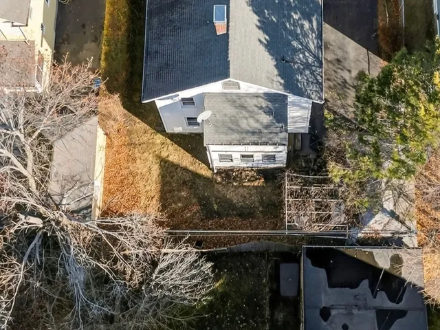 a view of a yard with an outdoor space